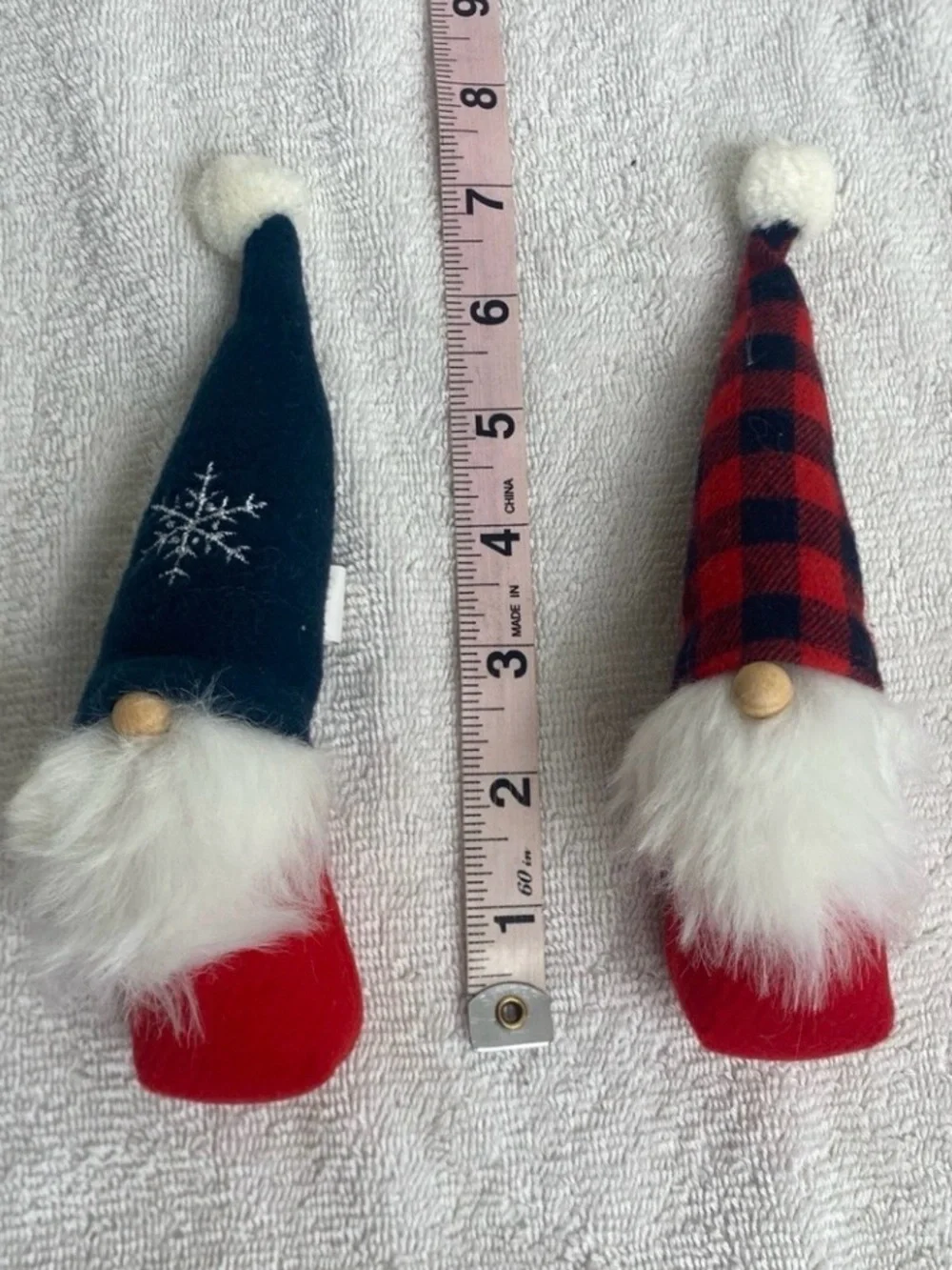 Target Festive Green + Red Plaid Mini Gnome Decor Set of 3 Holiday Christmas